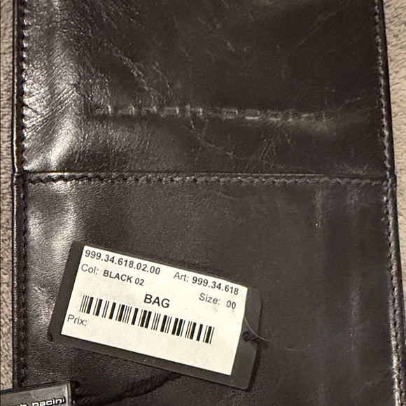 Sarah Pacini Black Leather Neck Pouch NWT - Picture 3 of 5